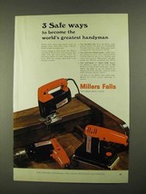 1968 Millers Falls Ad - Jig/Sabre Saw, Sander, Drill - £14.87 GBP