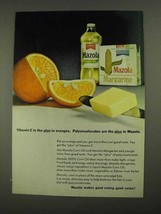 1968 Mazola Oil and Margarine Ad - Vitamin C in Oranges - £14.55 GBP