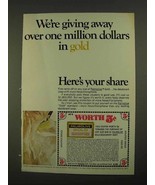 1968 Palmolive Gold Soap Ad - Giving Away Gold - £14.73 GBP