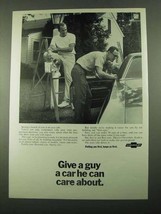 1969 Chevrolet Car Ad - A Car He Can Care About - $18.49