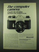 1969 Honeywell Pentax Spotmatic Camera Ad - Computer - £13.80 GBP