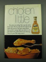 1969 Kraft French Style Dressing Ad - Chicken Little - $18.49