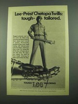 1969 Lee Lee-Prest Chetopa Twills Ad - Tough-Tailored - $18.49