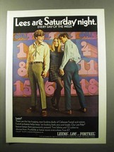 1969 Lee Leens Slacks Ad - Are Saturday Night - $18.49
