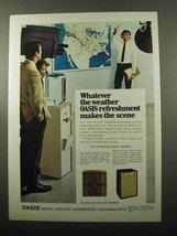 1969 Oasis Hot &#39;n Cold Water Cooler Ad - Makes Scene - £14.53 GBP