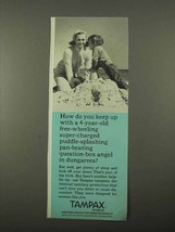 1969 Tampax Tampons Ad - How Do You Keep Up With - $18.49