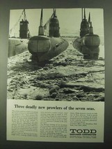 1969 Todd Shipyards Corporation Ad - Deadly Prowlers - £14.89 GBP