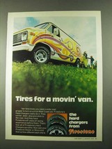 1974 Firestone Hard Charger Tires Ad - For a Movin' Van - $18.49