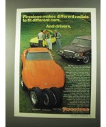 1974 Firestone Tire Ad - Steel Radial 500, Mini-Sport - £14.54 GBP