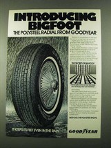 1974 Goodyear Bigfoot Tire Ad - The Polysteel Radial - $18.49