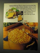 1974 Kraft Macaroni & Cheese Ad - Robust Flavor - $18.49