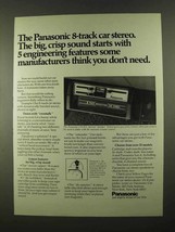 1974 Panasonic CX-475 8-Track Car Stereo Ad - Crisp - £14.82 GBP