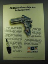 1975 AC-Delco Spark Plugs and UNI-SET Ad - Little Less - $18.49