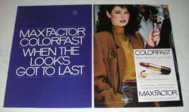 1981 Max Factor Colofast Long-Lasting Lipstick Ad - $18.49