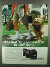 1981 Sony Transound XF-5000 Stereo Ad - Leave Home - £14.55 GBP
