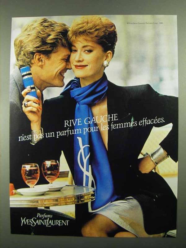 1981 Yves Saint Laurent Rive Gauche Perfume Ad - £14.61 GBP