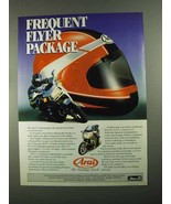 1988 Arai F-1 Motorcycle Helmet Ad - Frequent Flyer - £14.78 GBP