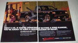1988 Chevy S-10 Pickup Truck Ad - Change of Heart - $18.49