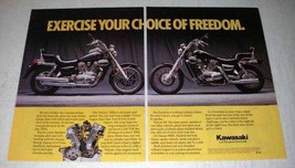 1988 Kawasaki Vulcan 88 & Vulcan 88SE Motorcycle Ad - $18.49