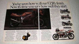1988 Yamaha Motorcycle Ad - FZR400, FZR1000, FZ750 - £14.78 GBP