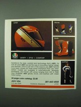 1989 AGV Ad - Esprit Helmet, Gloves, Boots and Leathers - £14.48 GBP