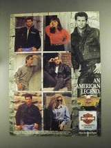 1992 Harley-Davidson MotorClothes Ad - American Legend - £14.28 GBP