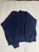 Vintage GFC Sport Men&#39;s Blue Cotton Blend Pullover Sweatshirt Long Sleev... - $346.11 MXN