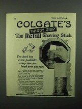 1920 Colgate's Shaving Stick Ad - Handy Grip - $18.49