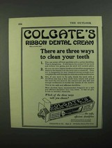 1920 Colgate's Ribbon Dental Cream Toothpaste Ad! - $18.49