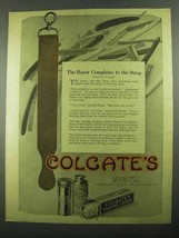 1919 Colgate's Shaving Cream Ad - Razor Complains Strop - $18.49