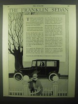1920 Franklin Sedan Ad - NICE - $18.49