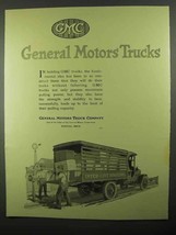 1920 GMC General Motors Trucks Ad - Inter-City Hauling - £14.60 GBP