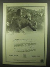 1920 Ivory Soap Ad - The Rush for the Final Goal - $18.49
