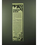 1921 Porto Rico Line Ad - Island of Enchantment - £14.78 GBP