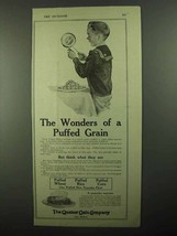 1920 Quaker Oats Puffed Wheat Ad - The Wonders - $18.49