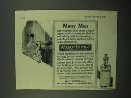 1921 Absorbine Jr. Ad - Many Men - $18.49