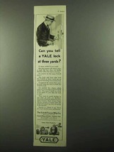 1920 Yale Locks, Night Latches and Door Closers Ad - Can You Tell - £14.55 GBP