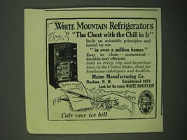 1922 White Mountain Refrigerators Ad - Chest with Chill - £14.44 GBP