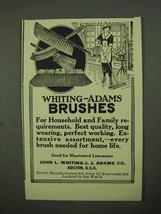 1922 Whiting-Adams Brushes Ad - Household and Family - $18.49