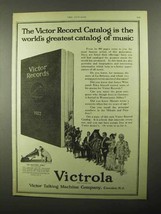 1922 Victor Victrola Ad - Record Catalog the Greatest - £14.53 GBP