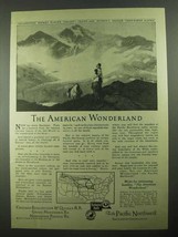 1923 Burlington, Great Northern, Northern Pacific RR Ad - $18.49
