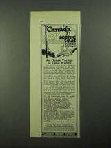 1923 Canadian National Railways Ad - Ocean Voyage - $18.49