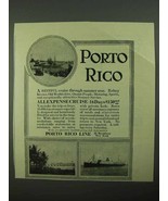 1923 Porto Rico Line Cruise Ad - £14.78 GBP