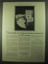 1925 Ivory Soap Ad - Damp Towels Are Dangerous - $18.49