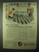 1925 Valentine&#39;s Valspar Ad - Make Laundry Cheerful - £13.82 GBP