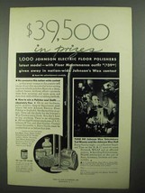 1931 Johnson Wax Ad - $39,500 in Prizes - $18.49