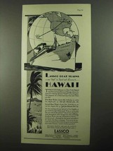1931 Los Angeles Steamship Co Ad - LASSCO Hawaii - £14.76 GBP