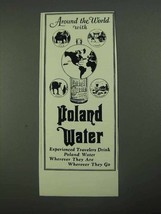 1931 Poland Spring Water Ad - Around the World With - £14.74 GBP