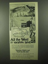 1922 Burlington Route Railroad Ad - All The West - £14.72 GBP
