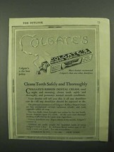 1922 Colgate's Toothpaste Ad - Cleans Teeth Safely - $18.49